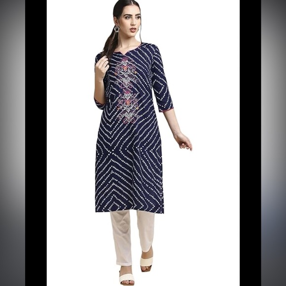Women's Viscose Rayon Regular Straight Kurta -M - Picture 1 of 5